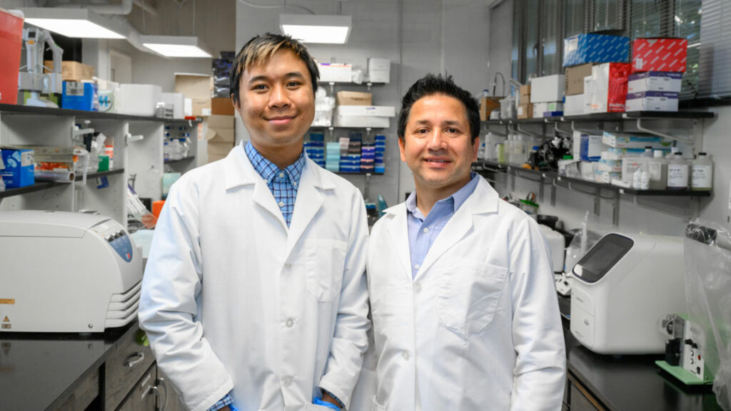 Newly named Goldwater Scholar Beh Reh and Dr. Ramji Bhandari