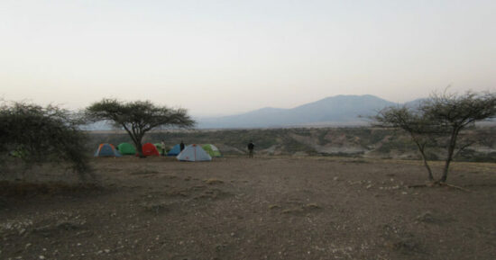 A campsite at Olduvai Gorge