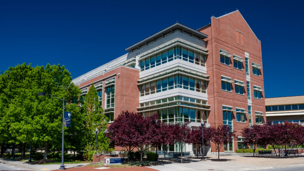 Exterior shot of UNCG's school of education building