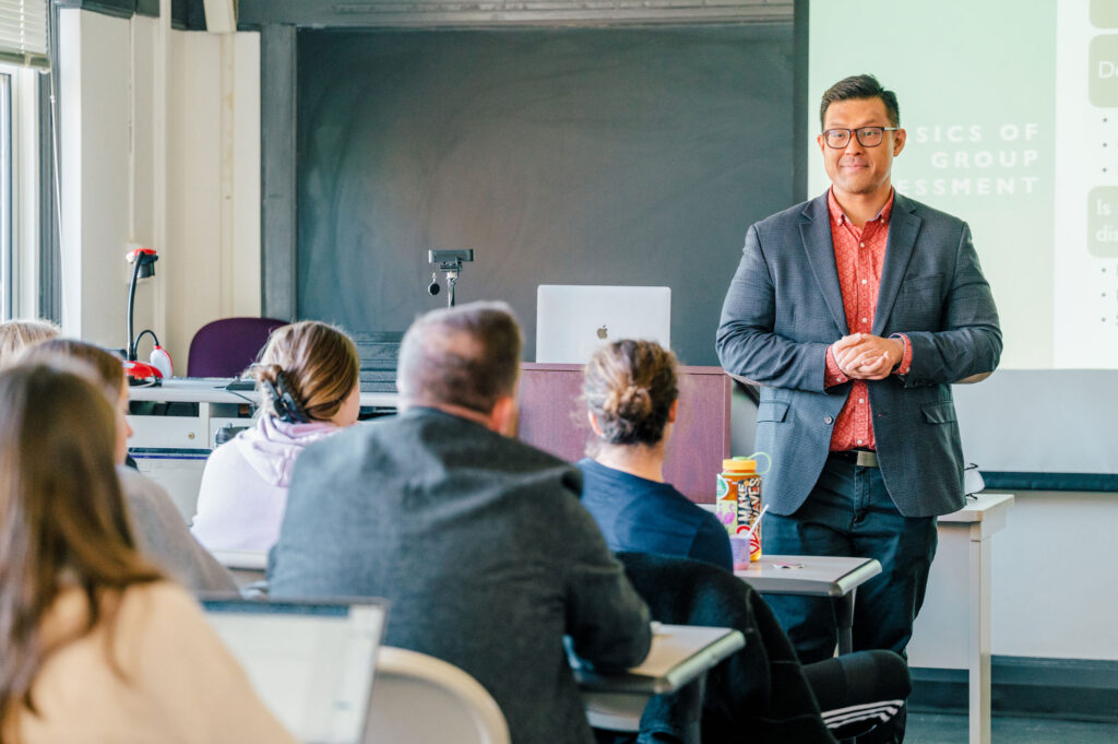 Dr. Chan teaching a group class