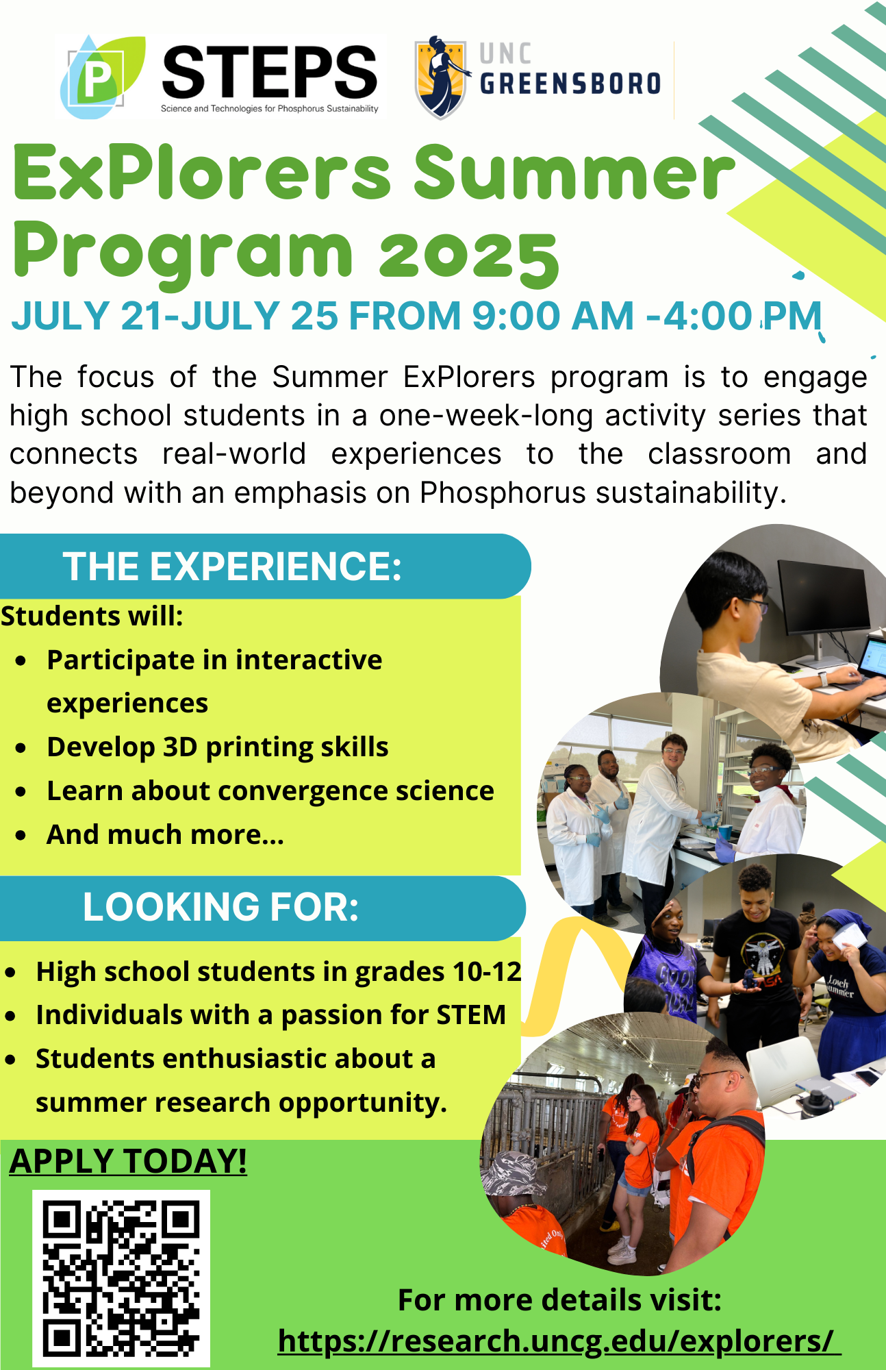 Explorers: Agriculture & STEM Convergence Experience | Research And ...